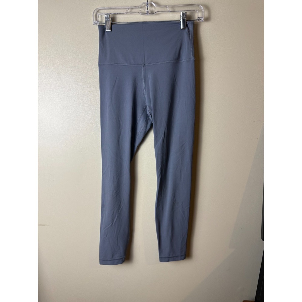 Lululemon Leggings Womens 6 Light Gray High Rise Athletic Yoga Pants